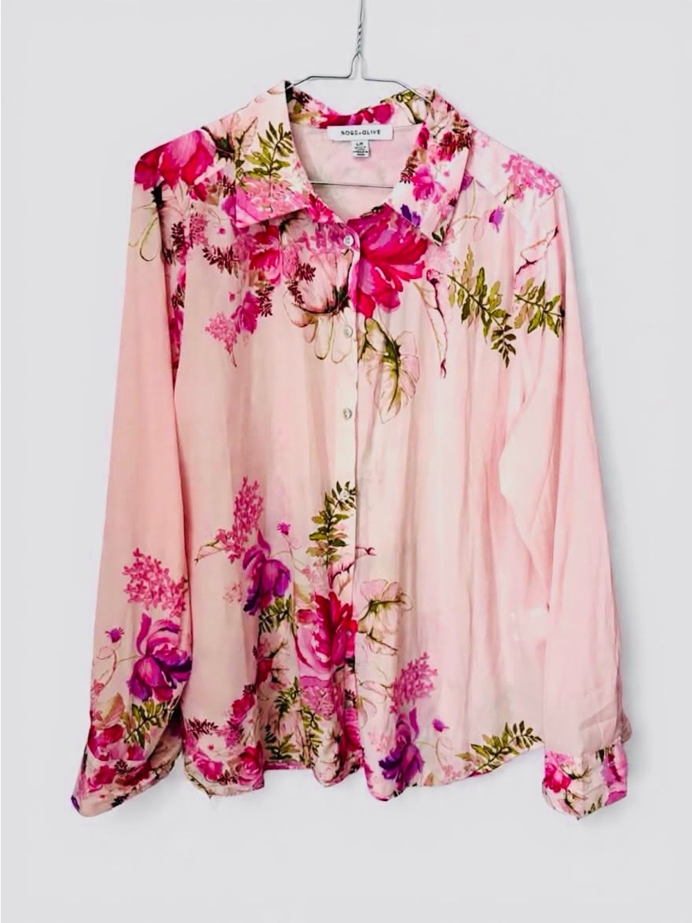Rose and Olive silky blouse